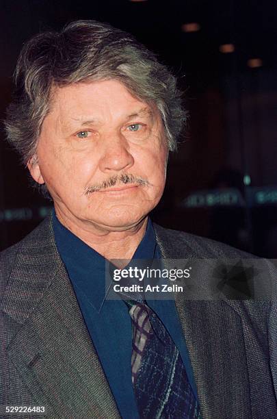 Charles Bronson, close-up; circa 1990; New York.