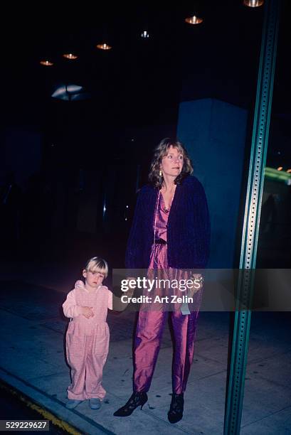 Jill Clayburgh with her daughter.; circa 1970; New York.