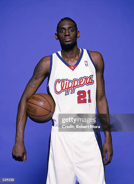 Darius Miles of the Los Angeles Clippers poses for a studio portrait on Media Day in Los Angeles, California. NOTE TO USER: It is expressly...