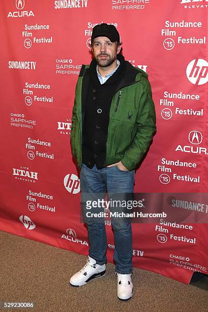 Actor Jason Sudeikis attends the "Sleeping with Other People" premiere at the 2015 Sundance Film Festival