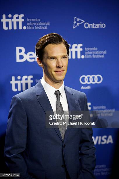 Actor Benedict Cumberbatch attends the photo call for the Wikileaks film the "Fifth Estate" at the 2013 Toronto International Film Festival