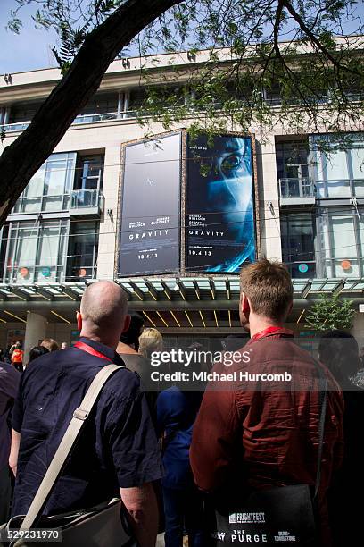 Crowds await for celebrities for arrive at the 2013 Toronto International Film Festival