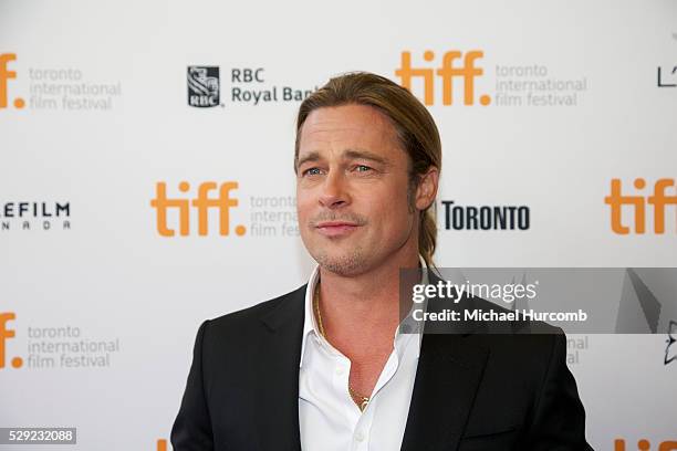 Actor Brad Pitt attends the "12 Years A Slave" movie premiere at the 2013 Toronto International Film Festival