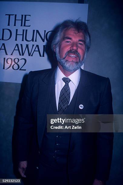 Kenny Rogers at The World Media Hunger Awards; 1982.