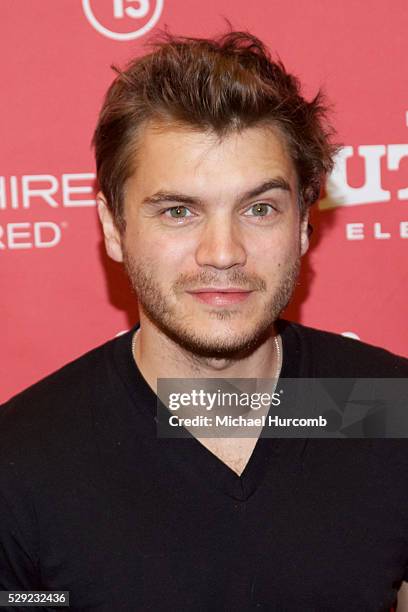 Actor Emile Hirsch attends the "Ten Thousand Saints" premiere at the 2015 Sundance Film Festival