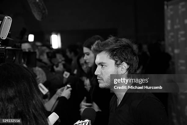 Actor Emile Hirsch attends the "Ten Thousand Saints" premiere at the 2015 Sundance Film Festival