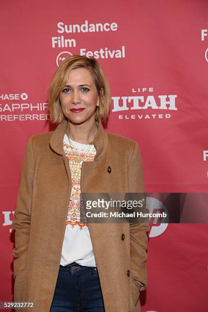 Actress Kristen Wiig attends "The Diary of a Teenage Girl" premiere at the 2015 Sundance Film Festival