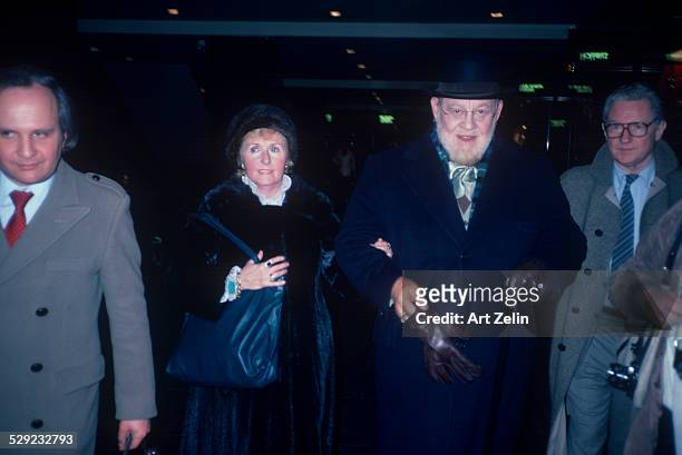 Burl Ives with his wife; Dorothy Koster Paul; circa 1970; New York.