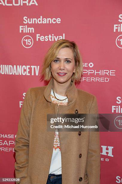 Actress Kristen Wiig attends "The Diary of a Teenage Girl" premiere at the 2015 Sundance Film Festival