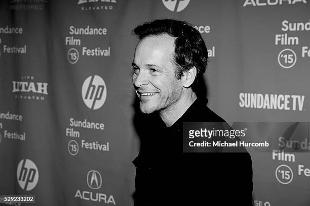 Actor Peter Sarsgaard attends the "Experimenter" premiere at the 2015 Sundance Film Festival