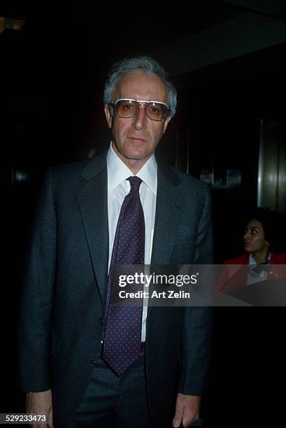 Peter Sellers in a jacket and tie; circa 1970; New York.