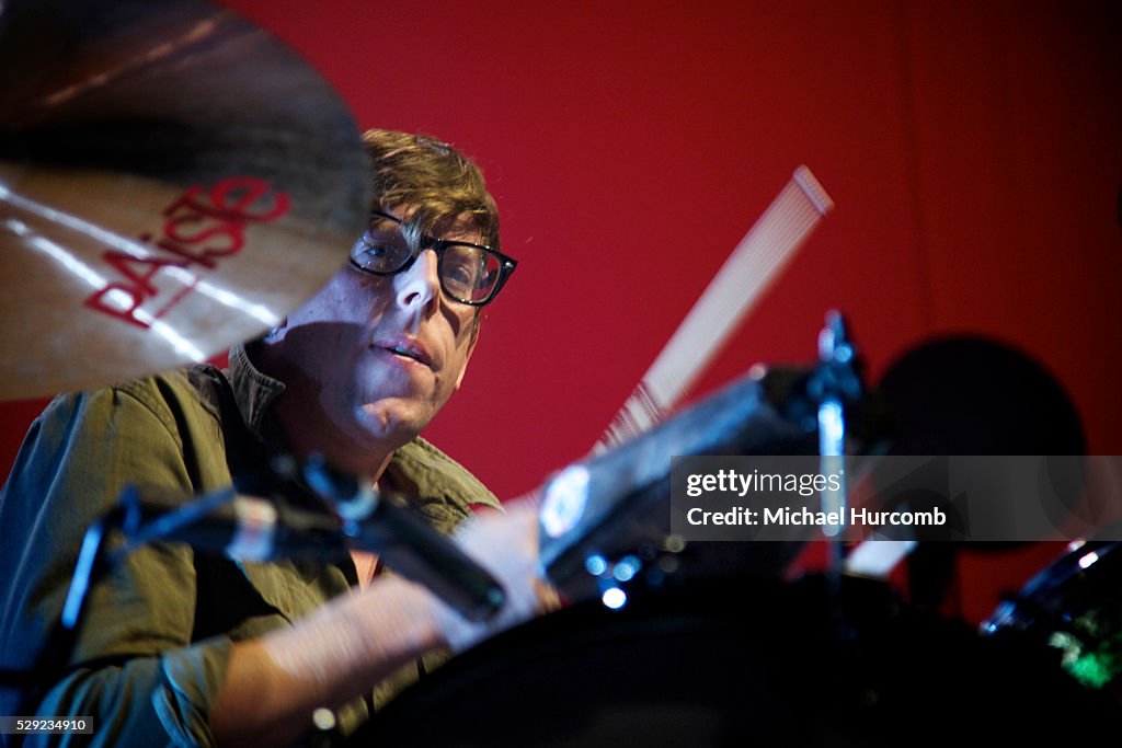 Patrick Carney of the Black Keys performing at the Air Canada Centre