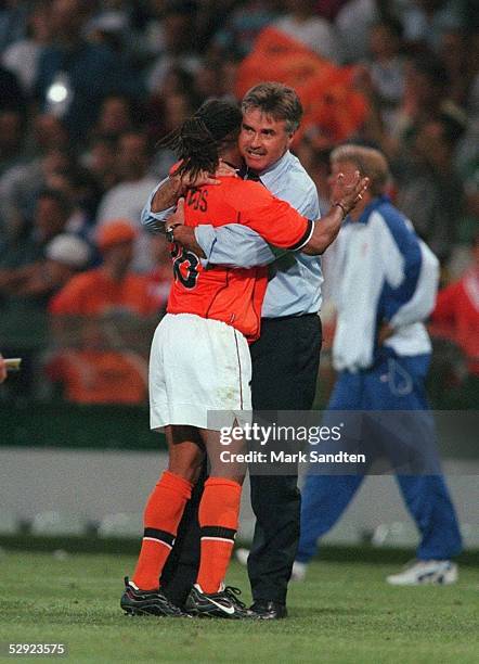 Toulouse; NIEDERLANDE 1 ; Edgar DAVIDS, Trainer Guus HIDDINK/HOL - JUBEL, ACHTELFINALE -