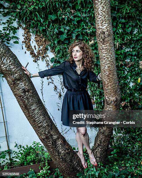 Abnousse Shalmani, writer, photographed in Paris