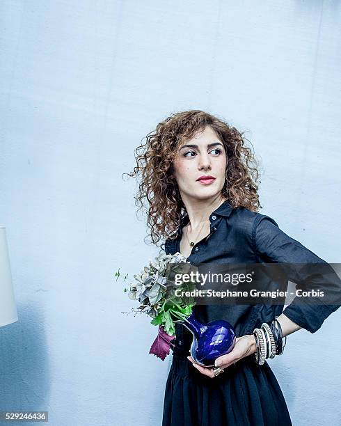 Abnousse Shalmani, writer, photographed in Paris