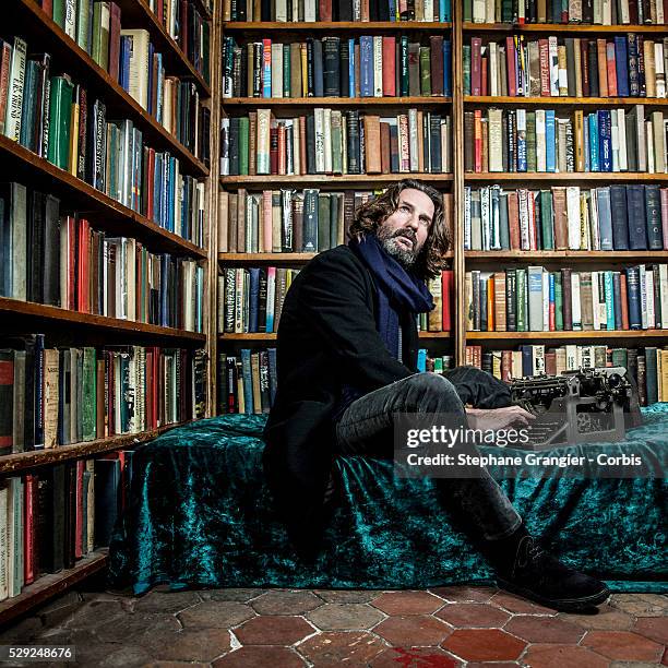 Frederic Beigbeder, writer, literary critic, French film director and television host, creator of prix de Flore, where he chairs the jury,...