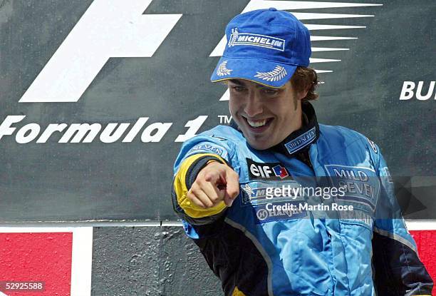 Von Ungarn 2003, Budapest; Sieger Fernando ALONSO/ESP - Renault -