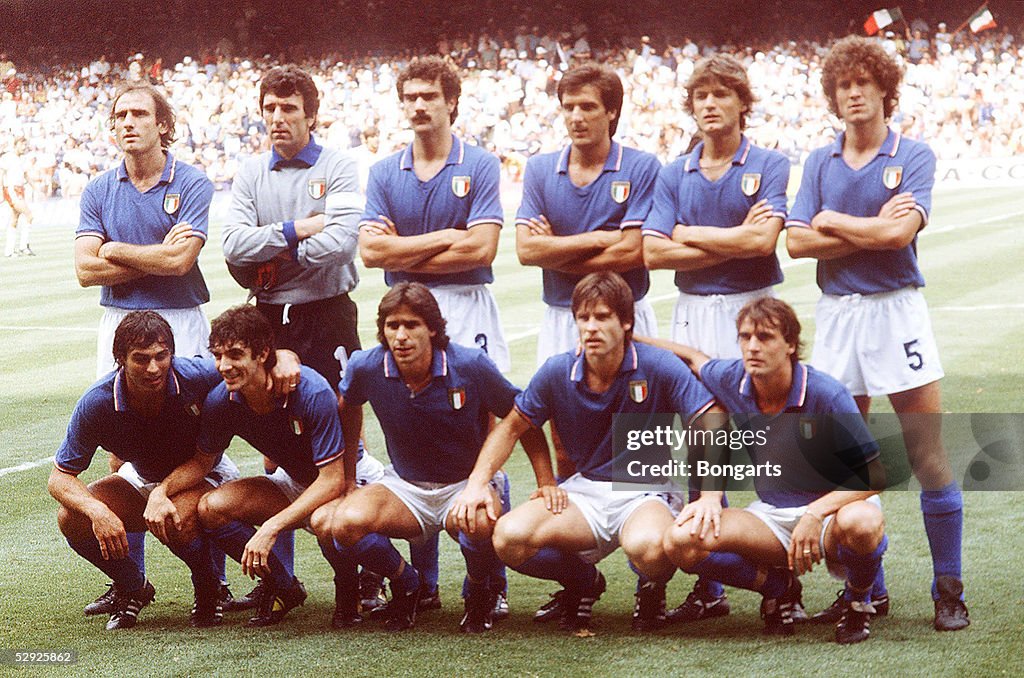 FUSSBALL: WM 1982 in Spanien Team/Mannschaft ITALIEN/ITA