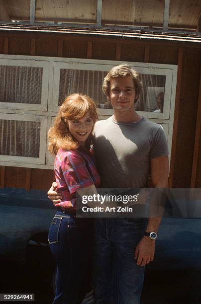 John Schneider with Marilu Henner; circa 1970; New York.