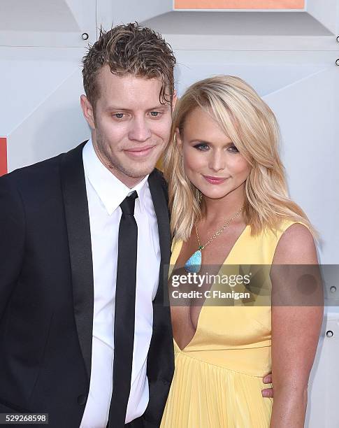 Anderson East and Miranda Lambert attend the 51st Academy Of Country Music Awards at MGM Grand Garden Arena on April 3, 2016 in Las Vegas, Nevada.