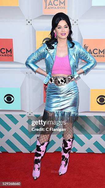 Singer Katy Perry attends the 51st Academy Of Country Music Awards at MGM Grand Garden Arena on April 3, 2016 in Las Vegas, Nevada.