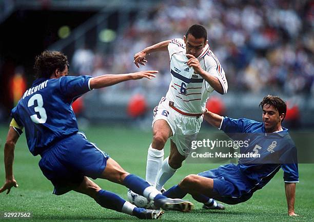 Nantes; ITALIEN 4 n.E VIERTELFINALE; Paolo MALDINI/ITA, Youri DJORKAEFF/FRA, Alessandro COSTACURTA/ITA