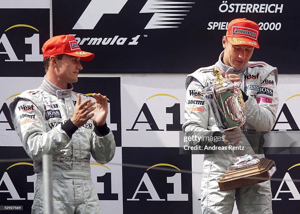 COULTHARD/HAEKKINEN/FORMEL 1: GP von OESTERREICH 2000