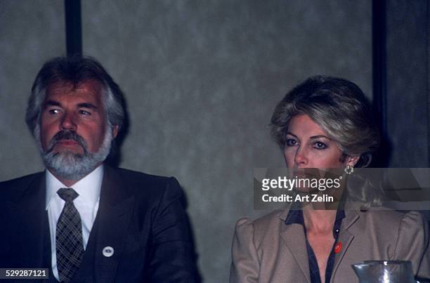 Kenny Rogers with is wife Marianne at the The Worked Hunger Media Awards; 1982.