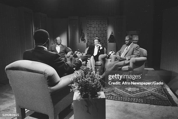 Kojo Nnamdi at Howard University, Washington DC Original Caption Reads: 'Evening Exchange Educational Special Kojo Nnamdi, Host Of Channel 32S...