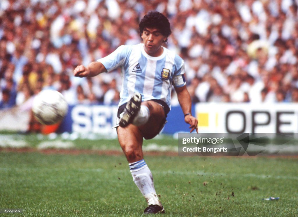FUSSBALL: WM 1986 in MEXIKO, ARGENTINIEN - BELGIEN 2:0