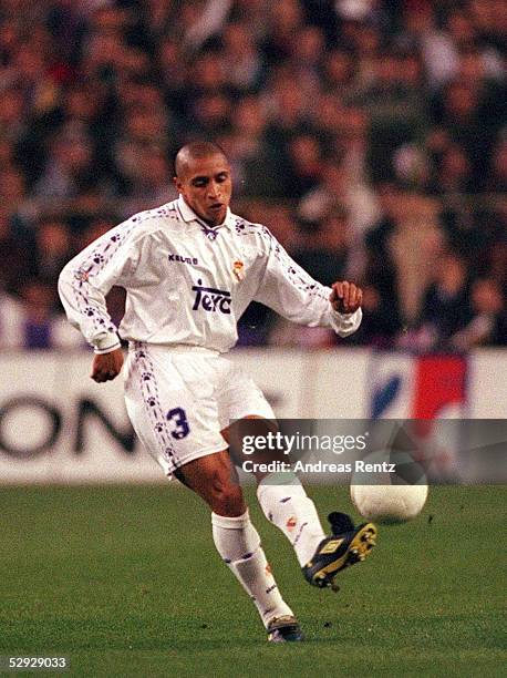 Spanische Liga REAL MADRID, Roberto CARLOS - EINZELAKTION - 06.02.97