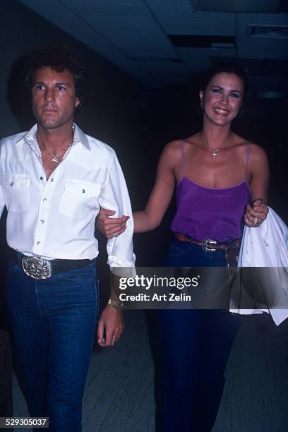 Linda Carter and husband; circa 1970; New York.