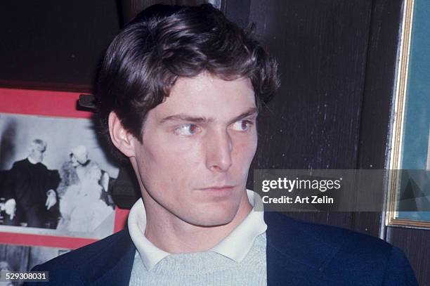 Christopher Reeve; close-up; circa 1970; New York.