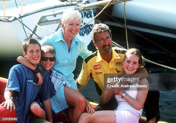 Monte Carlo; Eddie JORDAN mit seiner Familie