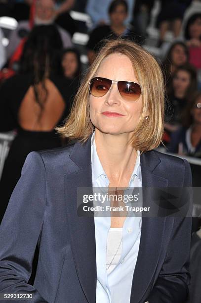 Actress Jodie Foster arrives at the World Premiere of Walt Disney Pictures' "Pirates of the Caribbean: On Stranger Tides" held at Disneyland in...