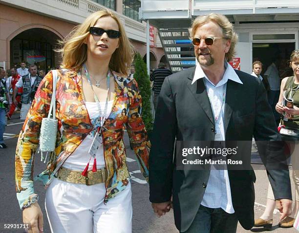 Von Monaco 2003, Monte Carlo; Martin KRUG mit Ehefrau Veronica Ferres