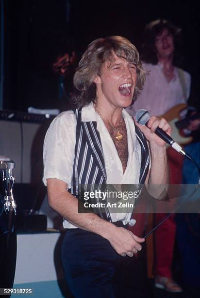 Andy Gibb of The Bee Gees in performance; circa 1970; New York.
