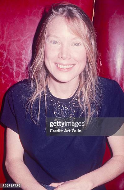 Sissy Spacek close-up smiling at Sardi's; circa 1970; New York.