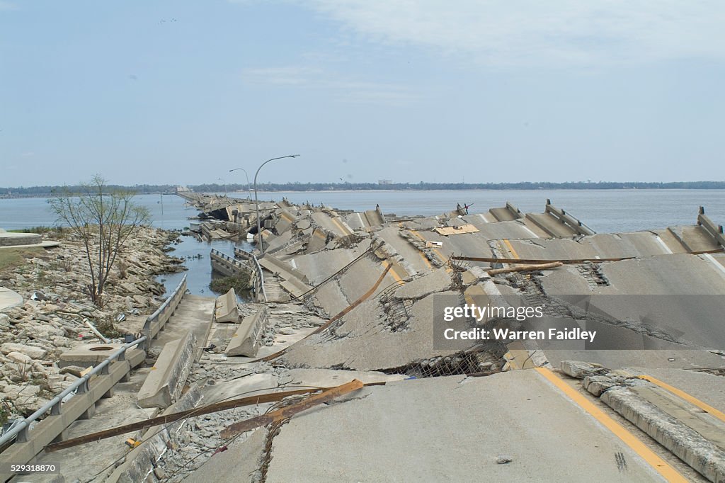Highway 90 Destroyed by Hurricane Katrina