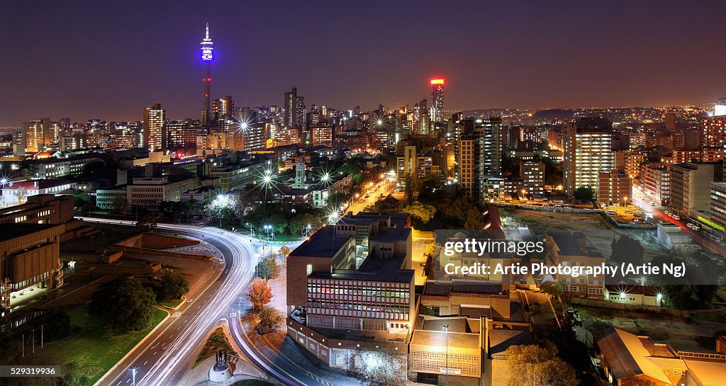 View Of Hillbrow Tower & City Skyline, Johannesburg, Gauteng Province, South Africa