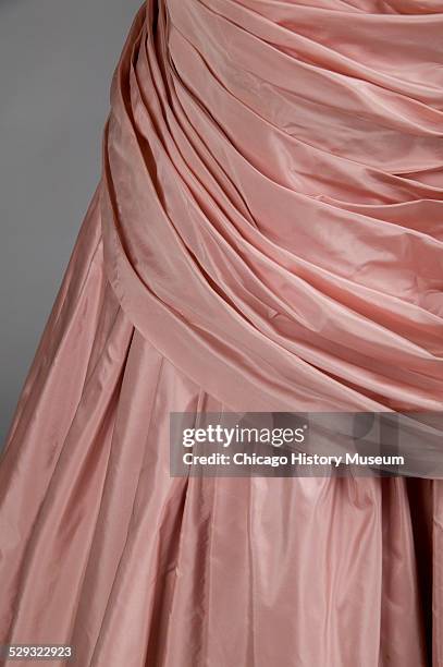 Light pink silk taffeta 'Tree' dress .