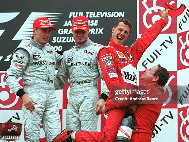 2000 Usgp Coulthard Vs. Schumacher 2000 , Barrichello Surprises The Schumachers ...