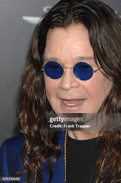 Musician Ozzy Osboure arrives at the premiere of Total Recall held at Grauman's Chinese Theater in Hollywood.