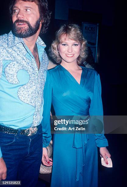 Tanya Tucker with Glenn Campbell they were dating; circa 1970; New York.