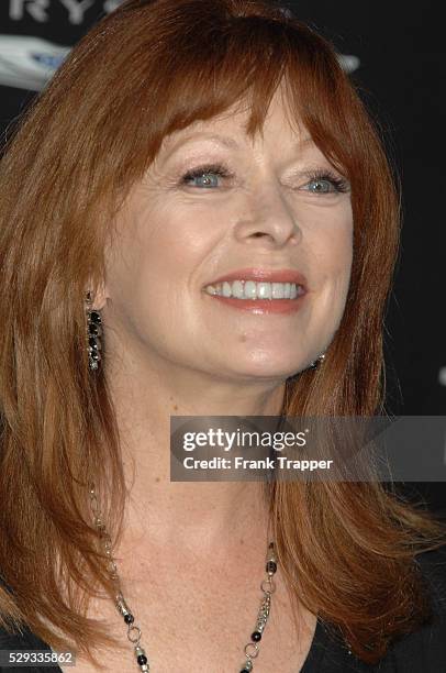 Actress Francis Fisher arrives at the premiere of Total Recall held at Grauman's Chinese Theater in Hollywood.