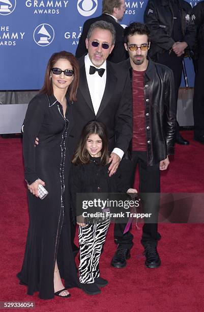 Gloria Estefan, singer with her husband Emilio, an-d her daughter Emily and her husband Najib.