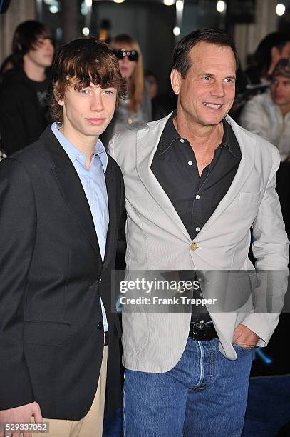 Actor Bill Paxton and son attend the premiere of "Avatar" held at Gruaman's Chinese Theater.