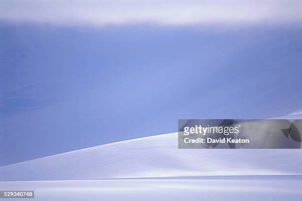 glacial striations on snow field - kearton stock pictures, royalty-free photos & images