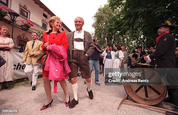 Meisterfeier in Leutstetten 01.06.97, Paola und Giovanni TRAPATTONI/TRAPATTONI mit seiner Frau/Ehefrau