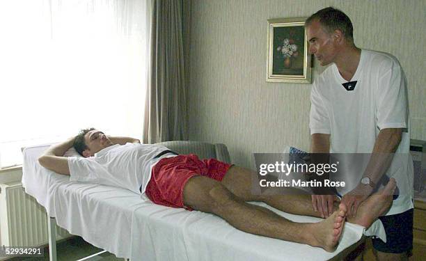 Norderney; Niko KOVAC und Physiotherapeut Thomas MARQUARDT